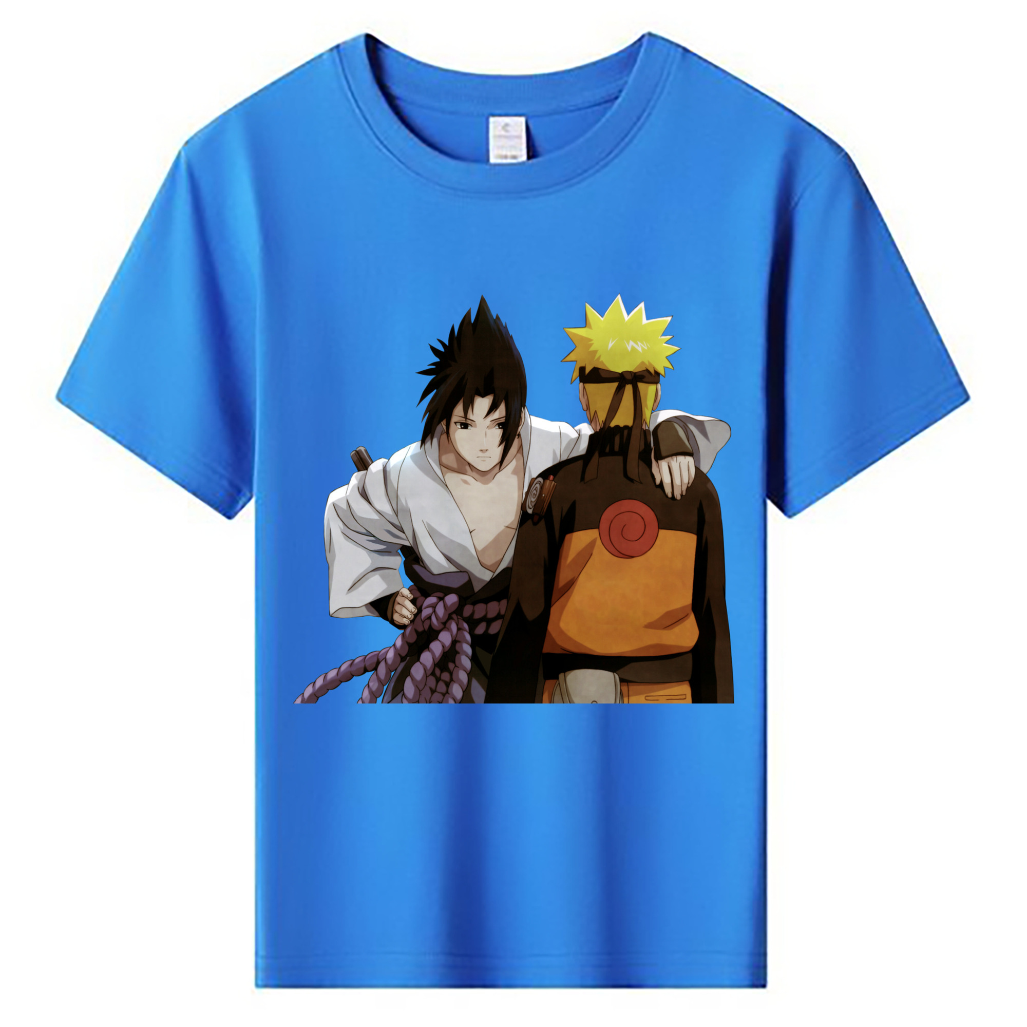 （画像用） NARUTO -ナルト- うちは サスケ Uchiha Sasuke 綿100％キッズTシャツ（フロントプリント）